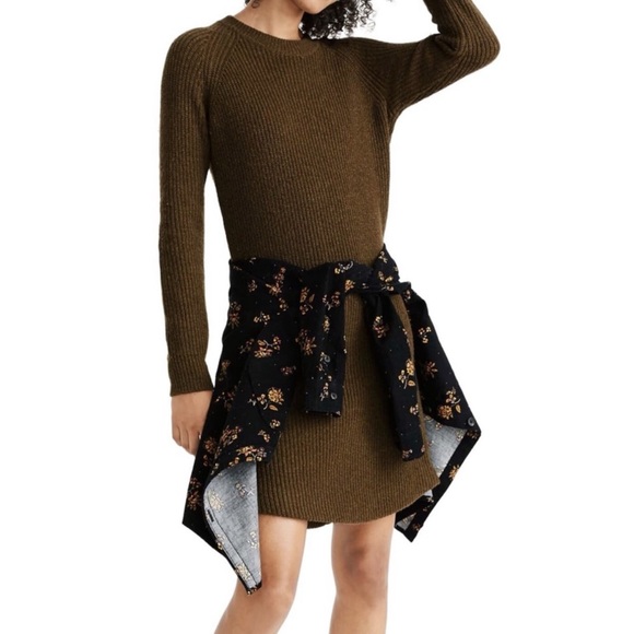 Madewell Curved Hem Sweater Dress - Picture 1 of 4